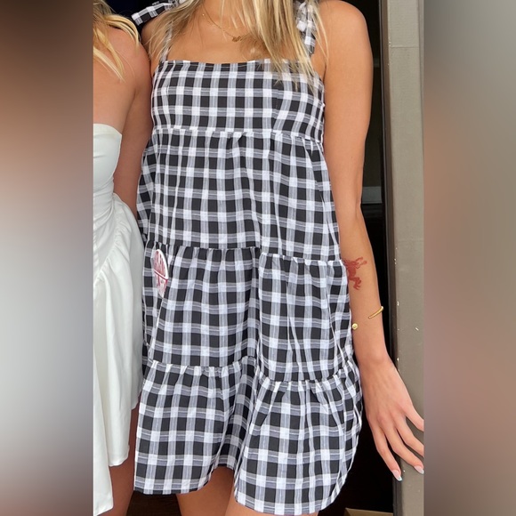 Selling princess polly gingham mini dress with super cute tie straps! - Picture 2 of 4